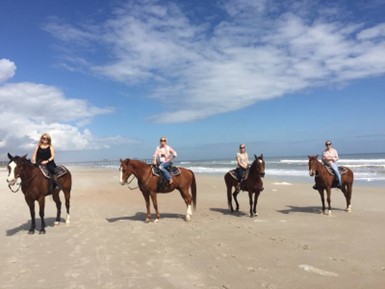 Riding on Ormond Beach